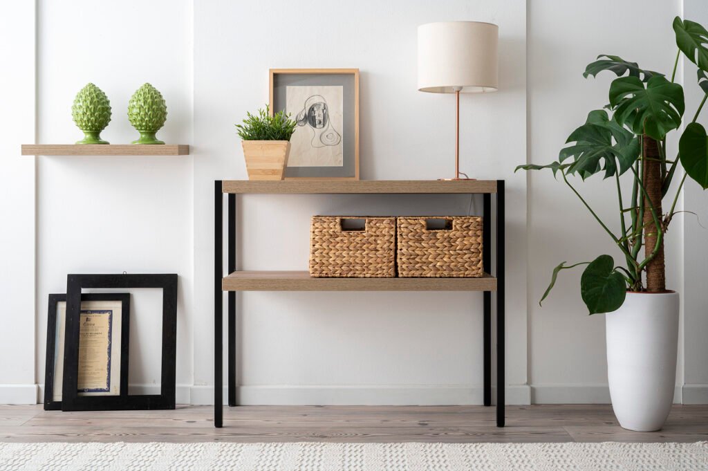 Consolle alta da ingresso stretta con cassetto - Homora Design